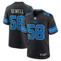 Penei Sewell Detroit Lions Nike 2nd Alternate Game Jersey - Black