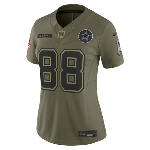 CeeDee Lamb Dallas Cowboys Nike Women's 2025 Salute to Service Limited Jersey - Olive
