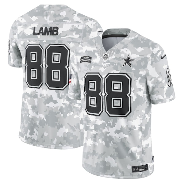 CeeDee Lamb Dallas Cowboys Nike 2024 Salute to Service Limited Jersey - Arctic Camo