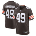 Carson Schwesinger Cleveland Browns Nike 2025 NFL Draft Game Jersey - Brown