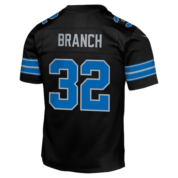 Brian Branch Detroit Lions Nike Youth Alternate Player Game Jersey - Black