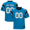 Carolina Panthers Nike Youth Alternate Custom Game Jersey - Blue