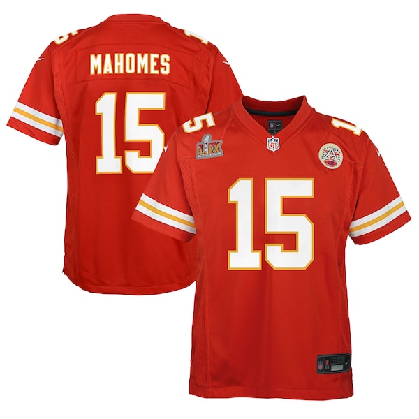 Patrick Mahomes Kansas City Chiefs Nike Youth Super Bowl LIX Game Player Jersey - Red
