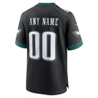 Philadelphia Eagles Nike Alternate Custom Game Jersey - Black