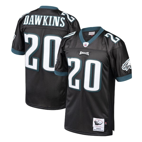 Brian Dawkins Philadelphia Eagles 2003 Authentic Throwback Retired Player Jersey - Black/White