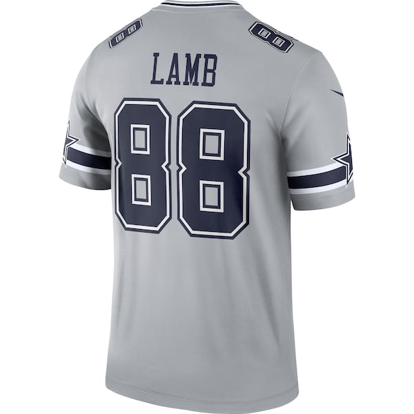 CeeDee Lamb Dallas Cowboys Nike Inverted Legend Jersey - Gray