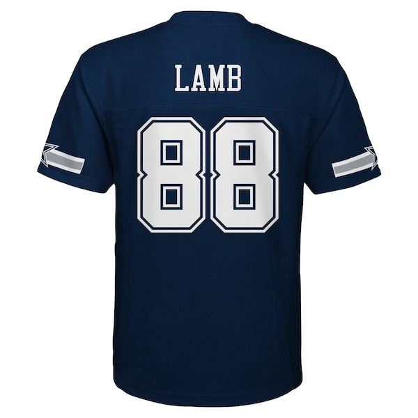 CeeDee Lamb Dallas Cowboys Youth Replica Player Jersey - Navy