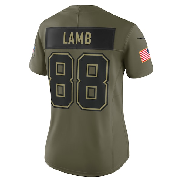 CeeDee Lamb Dallas Cowboys Nike Women's 2025 Salute to Service Limited Jersey - Olive