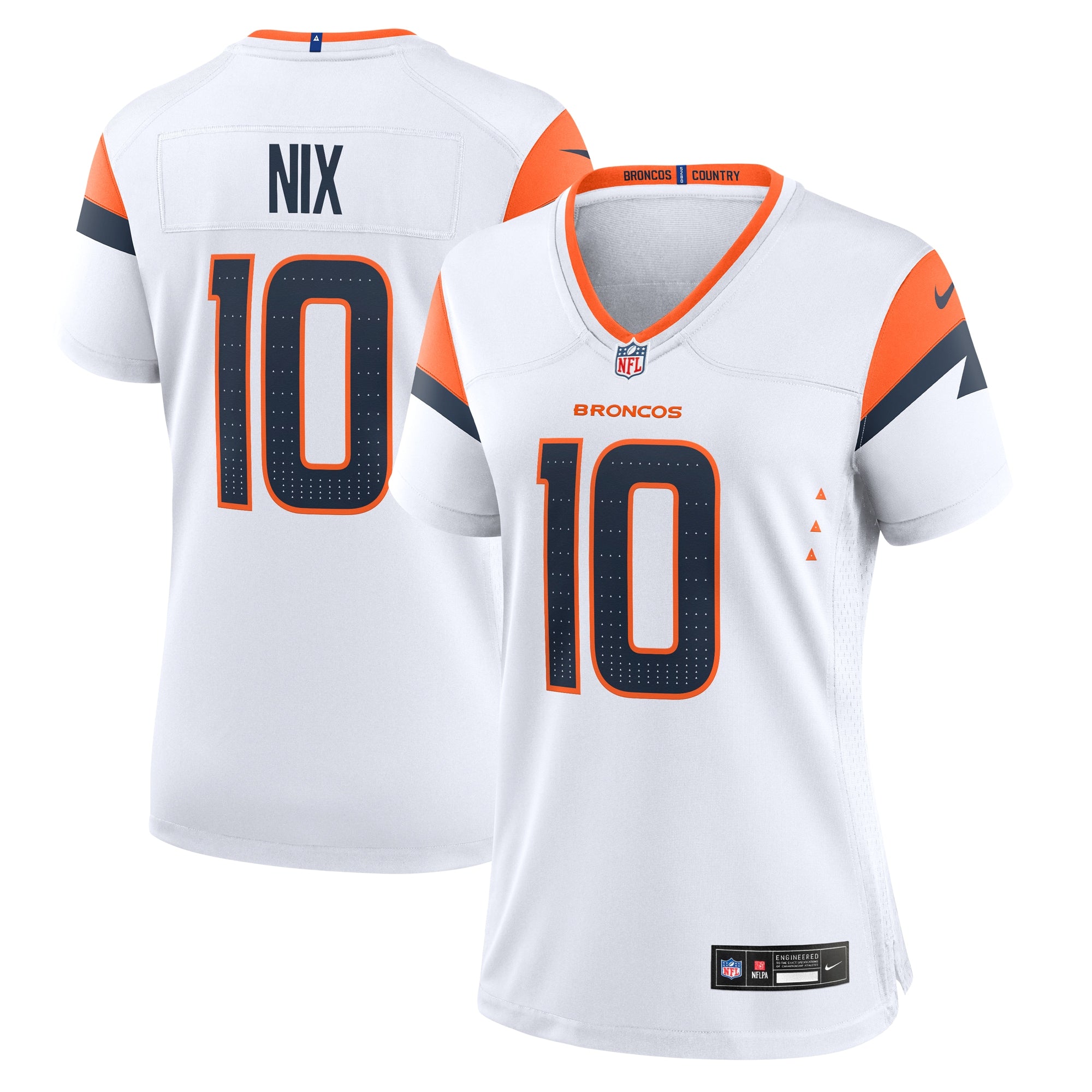 Bo Nix Denver Broncos Nike Women's Alternate Game Jersey -  Navy/White