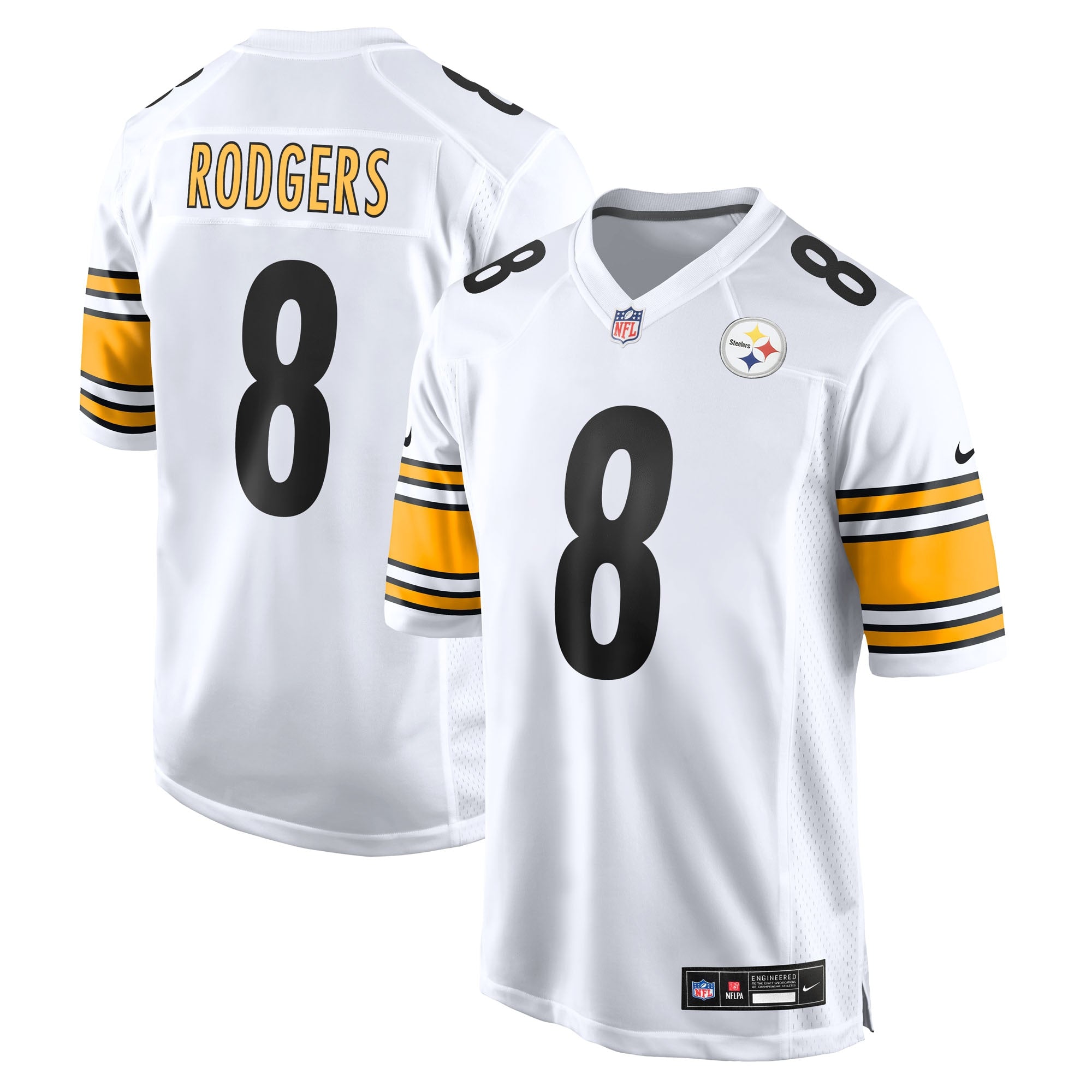Aaron Rodgers Pittsburgh Steelers Nike Game Jersey - Black/White