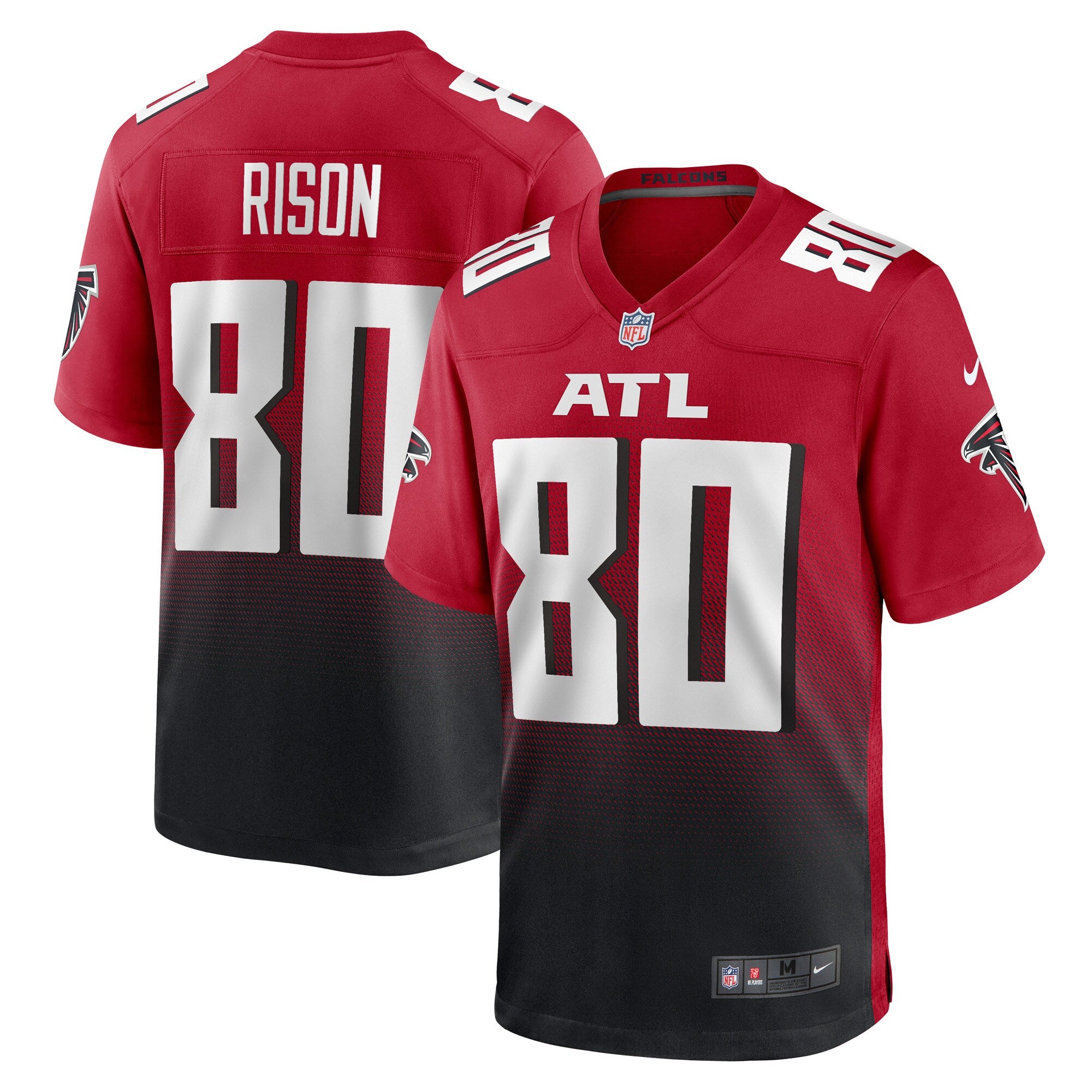 Andre Rison Atlanta Falcons Nike Game Retired Player Jersey - Black/Red