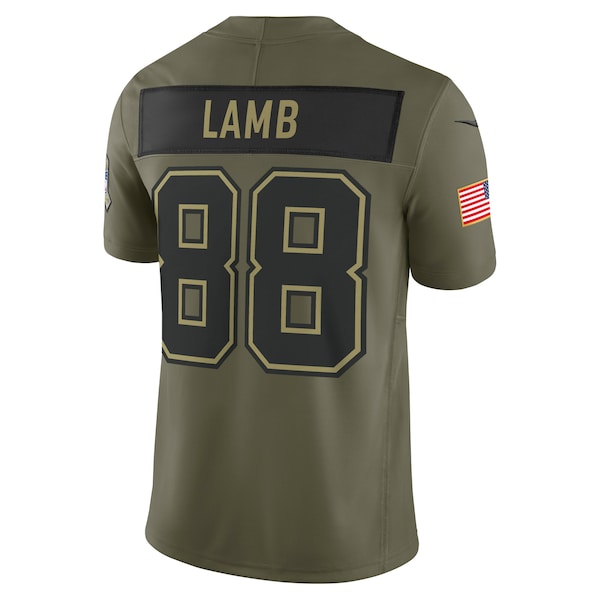 CeeDee Lamb Dallas Cowboys Nike 2025 Salute to Service Limited Jersey - Olive