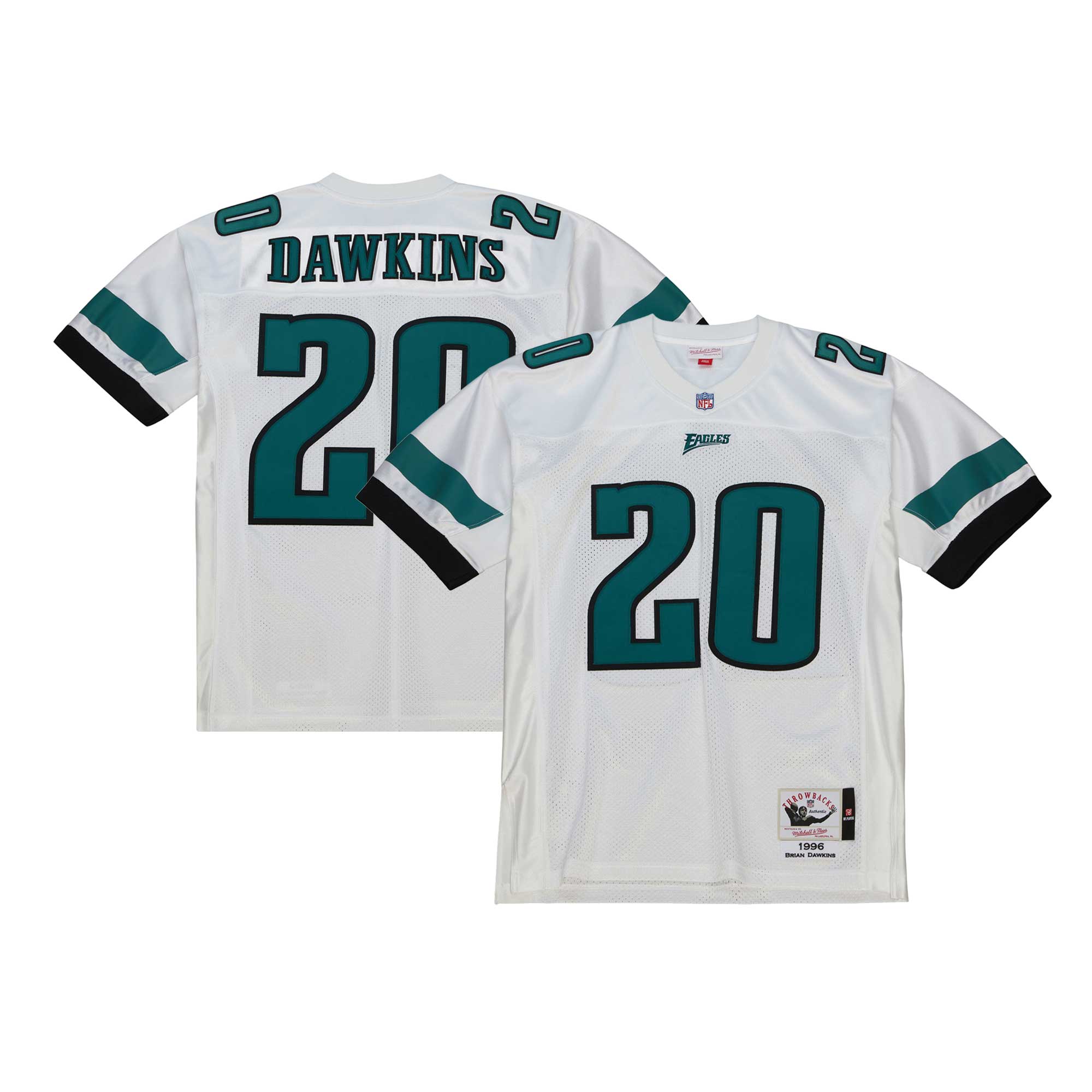 Brian Dawkins Philadelphia Eagles 2003 Authentic Throwback Retired Player Jersey - Black/White