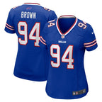 Andrew Brown Buffalo Bills Nike Women's  Game Jersey -  Royal