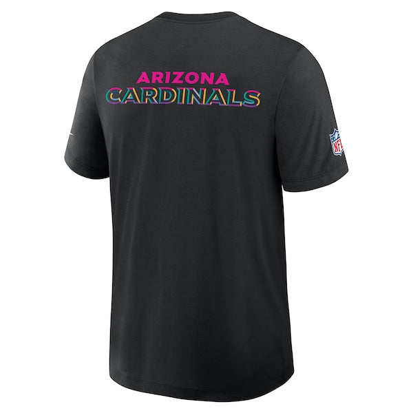 Arizona Cardinals Nike 2025 NFL Crucial Catch Tri-Blend Dri-FIT T-Shirt - Black