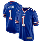 Number 1 Groom Buffalo Bills Nike Game Jersey - Royal
