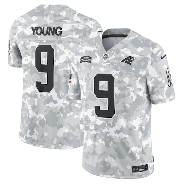 Bryce Young Carolina Panthers Nike 2024 Salute to Service Limited Jersey - Arctic Camo