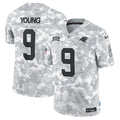 Bryce Young Carolina Panthers Nike 2024 Salute to Service Limited Jersey - Arctic Camo