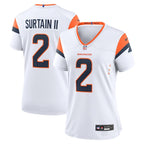 Patrick Surtain II Denver Broncos Nike Women's Game Jersey - White/Navy/Orange
