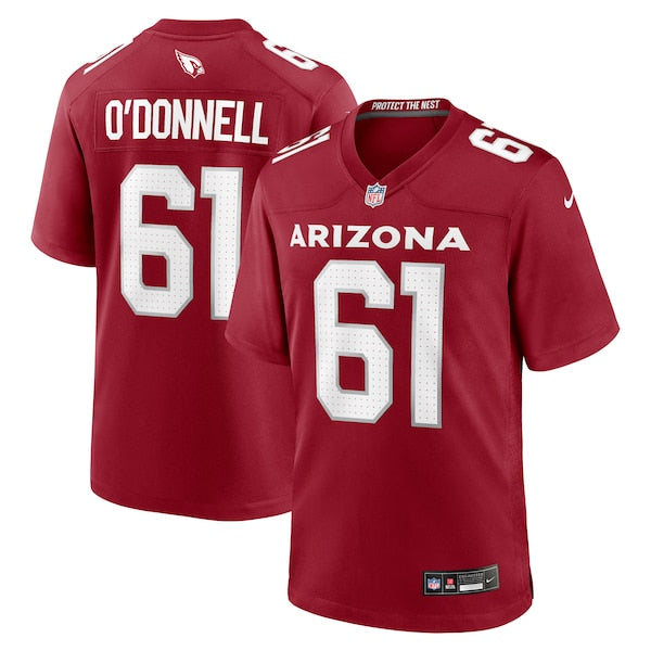 Carter O'Donnell Arizona Cardinals Nike Team Game Jersey -  Cardinal