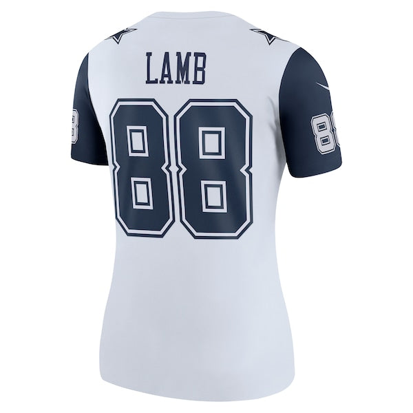 CeeDee Lamb Dallas Cowboys Nike Women's 2nd Alternate Legend Jersey - White