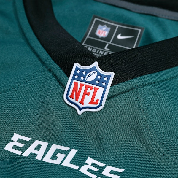 Philadelphia Eagles Nike Super Bowl LIX Custom Game Jersey - Midnight Green