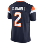 Patrick Surtain II Denver Broncos Nike Alternate Vapor F.U.S.E. Limited Jersey - Navy