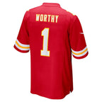 Xavier Worthy Kansas City Chiefs Nike 2024 NFL Draft First Round Pick Player Game Jersey - Red