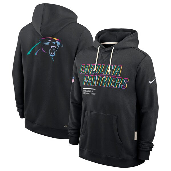 Carolina Panthers Nike 2025 NFL Crucial Catch Sideline Standard Issue Dri-FIT Hoodie - Black