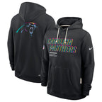 Carolina Panthers Nike 2025 NFL Crucial Catch Sideline Standard Issue Dri-FIT Hoodie - Black