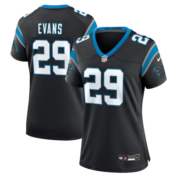 Akayleb Evans Carolina Panthers Nike Women's Team Game Jersey -  Black