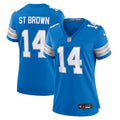 Amon-Ra St. Brown Detroit Lions Nike Women's Team Game Jersey - Blue/White