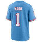 Cameron Ward Tennessee Titans Nike 2025 NFL Draft First Round Pick 2nd Game Jersey - Light Blue/Navy/White