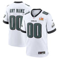 Philadelphia Eagles Nike Super Bowl LIX Custom Game Jersey - White