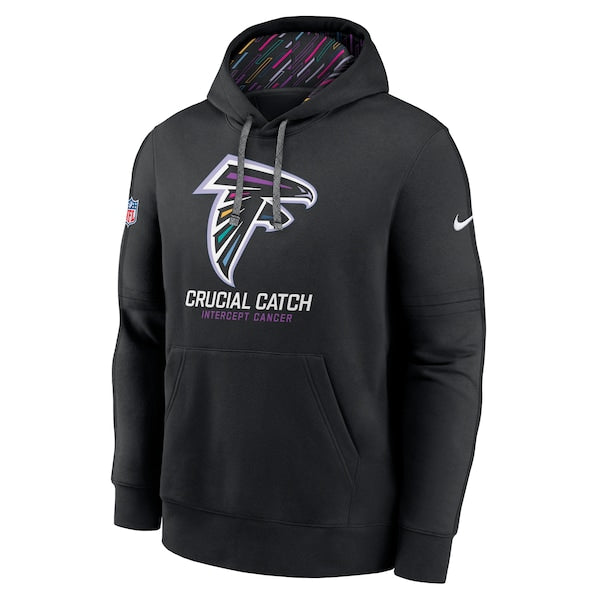 Atlanta Falcons Nike 2024 NFL Crucial Catch Club Pullover Hoodie - Black