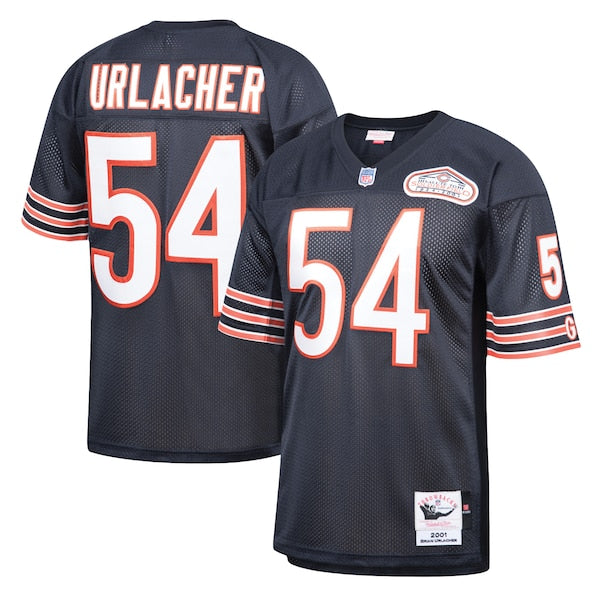 Brian Urlacher Chicago Bears 2001 Authentic Throwback Retired Player Jersey - Navy