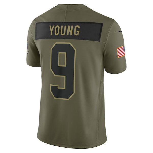 Bryce Young Carolina Panthers Nike 2025 Salute to Service Limited Jersey - Olive