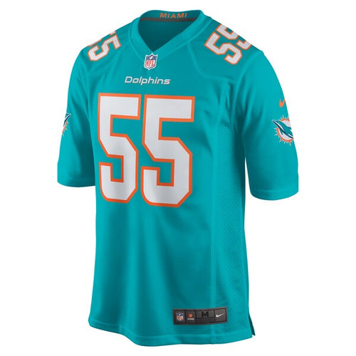 Aaron Brewer Miami Dolphins Nike  Game Jersey -  Aqua
