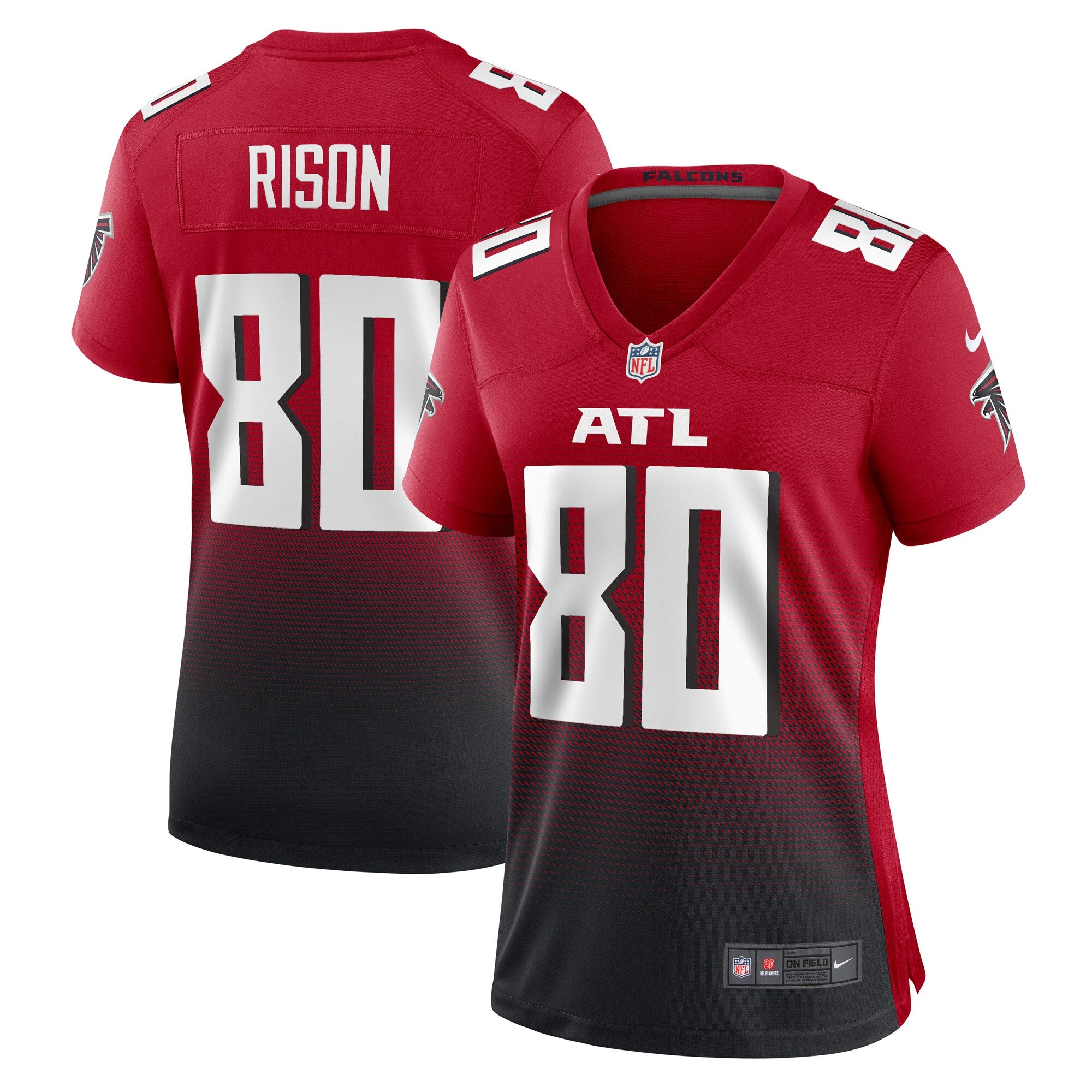 Andre Rison Atlanta Falcons Nike Women's Retired Player Jersey - Black/Red