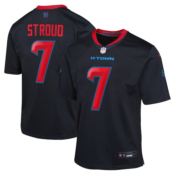 C.J. Stroud Houston Texans Nike Youth 2nd Alternate Game Jersey - Navy/Red