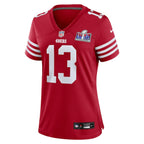 Brock Purdy San Francisco 49ers Nike Women's Super Bowl LVIII Game Jersey - Scarlet