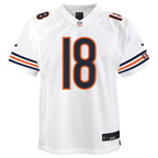 Caleb Williams Chicago Bears Nike Youth White Game Jersey - White/Navy