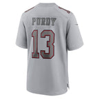 Brock Purdy San Francisco 49ers Nike Super Bowl LVIII Atmosphere Fashion Game Jersey - Gray