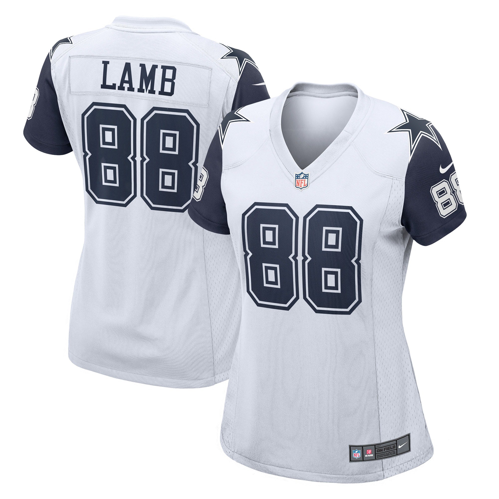 CeeDee Lamb Dallas Cowboys Nike Women's Game Jersey - Navy/White