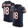 Caleb Williams Chicago Bears Nike Team Vapor F.U.S.E. Elite Jersey - Navy/Orange