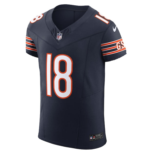 Caleb Williams Chicago Bears Nike Team Vapor F.U.S.E. Elite Jersey - Navy/Orange