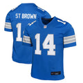 Amon-Ra St. Brown Detroit Lions Nike Youth Team Player Game Jersey - Blue