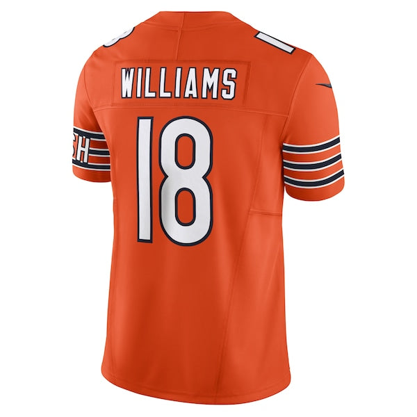 Caleb Williams Chicago Bears Nike Vapor F.U.S.E. Limited Jersey - Orange/White/Navy
