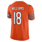Caleb Williams Chicago Bears Nike Vapor F.U.S.E. Limited Jersey - Orange/White/Navy