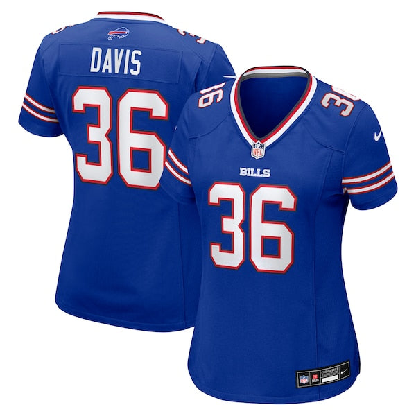 Caden Davis Buffalo Bills Nike Women's Team Game Jersey -  Royal